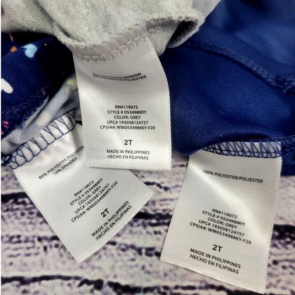 Disney Girls 4pc Minnie Mouse Unicorn Outfit Pants Shirt Skirt Set Size 2T - Picture 7 of 9